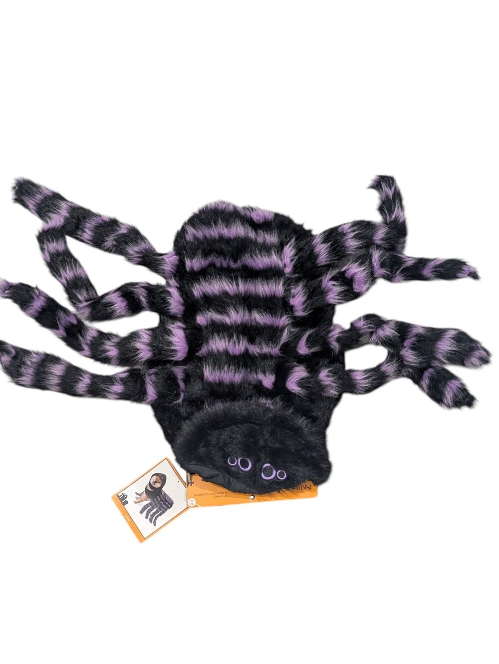 NWT Furry Purple Black Spider Dog Costume XL - Picture 2 of 3